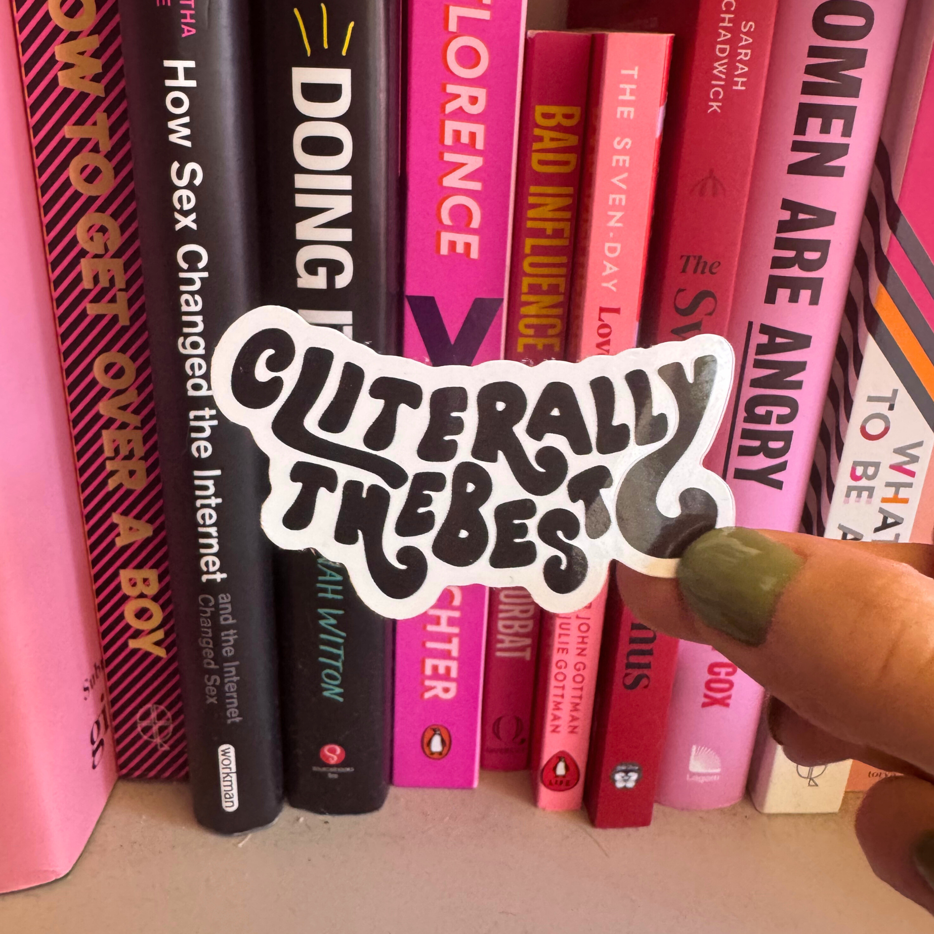 Cliterally The Best Logo Vinyl Sticker