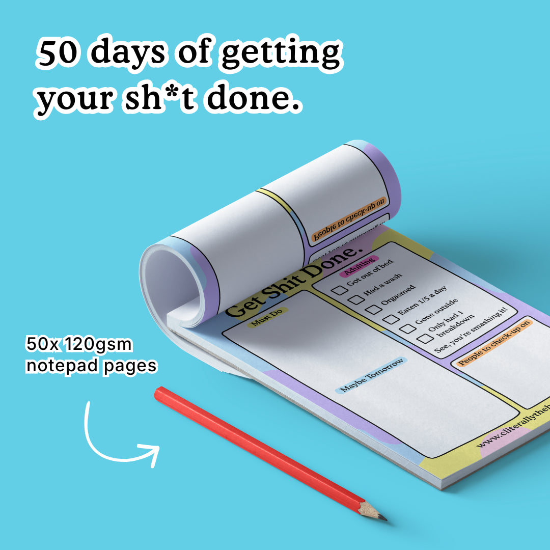 The Honest To-Do List A5 Notepad