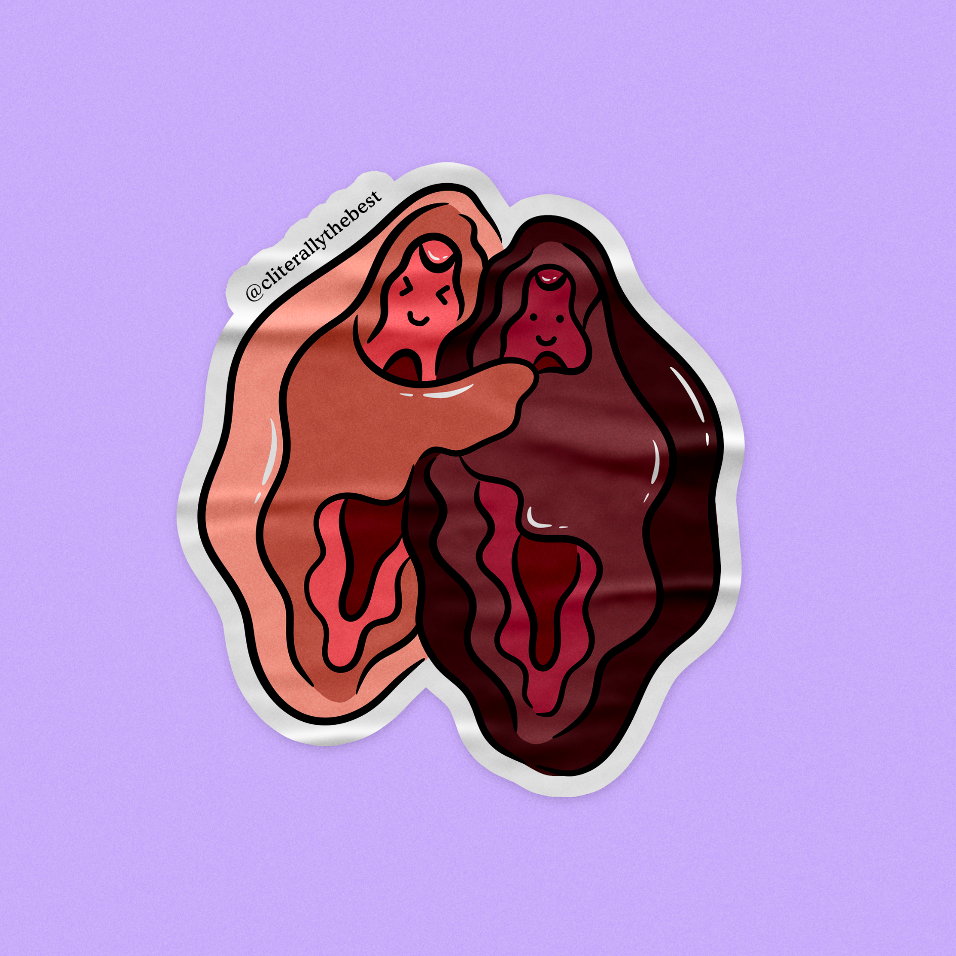 Vulva Besties Vinyl Sticker
