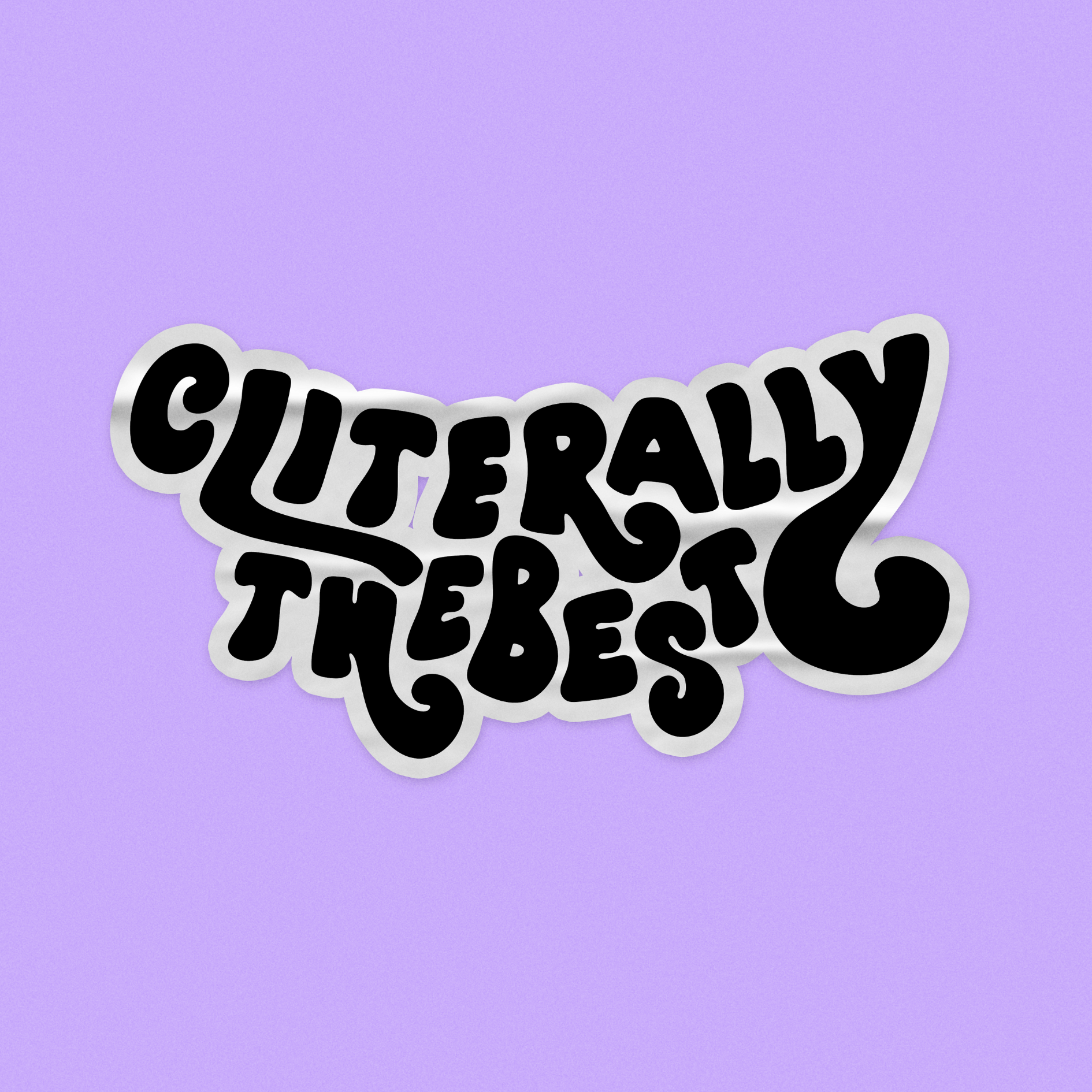 Cliterally The Best Logo Vinyl Sticker