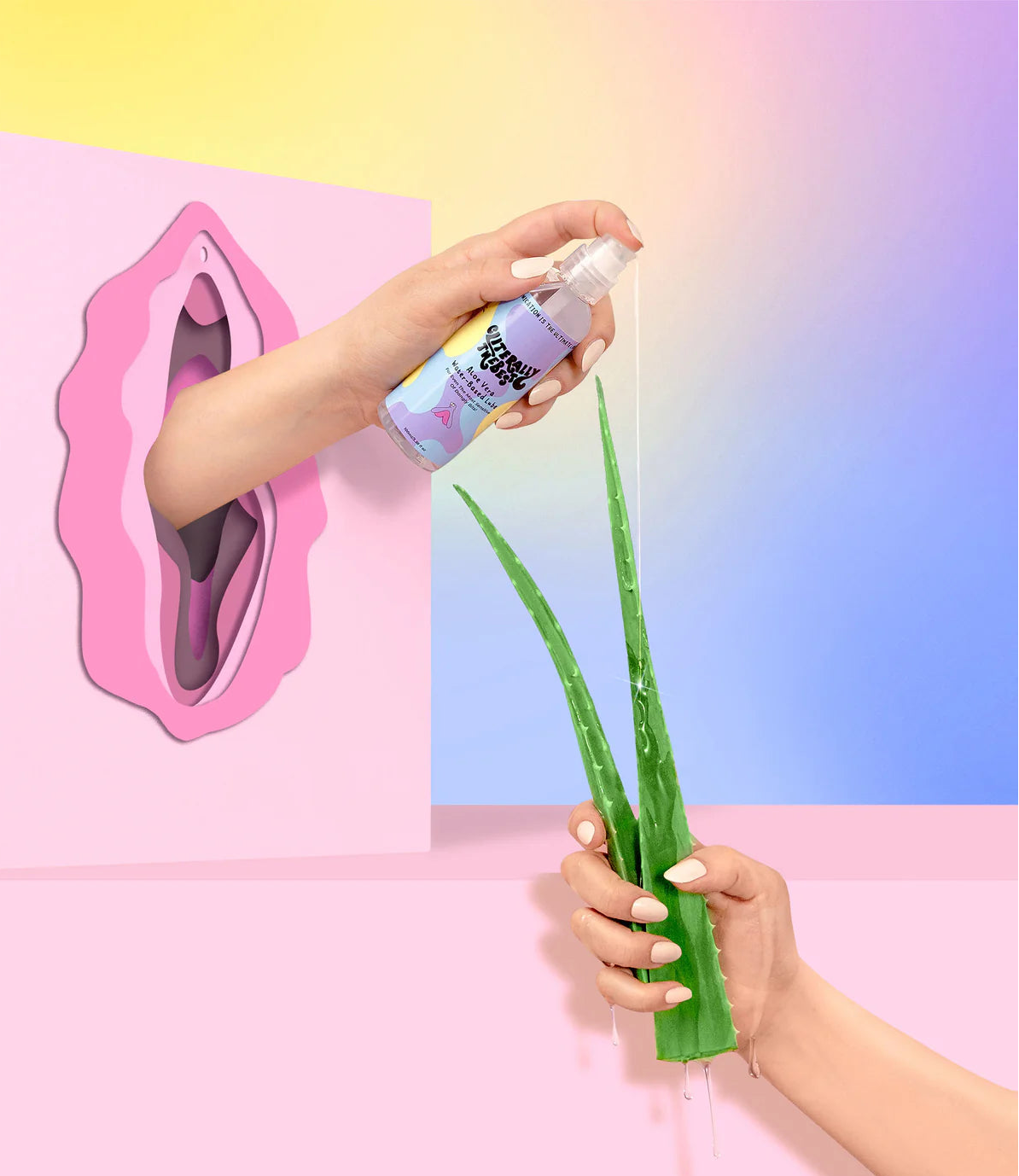 cliterally the best  aloe vera lubricant on aloe plant 