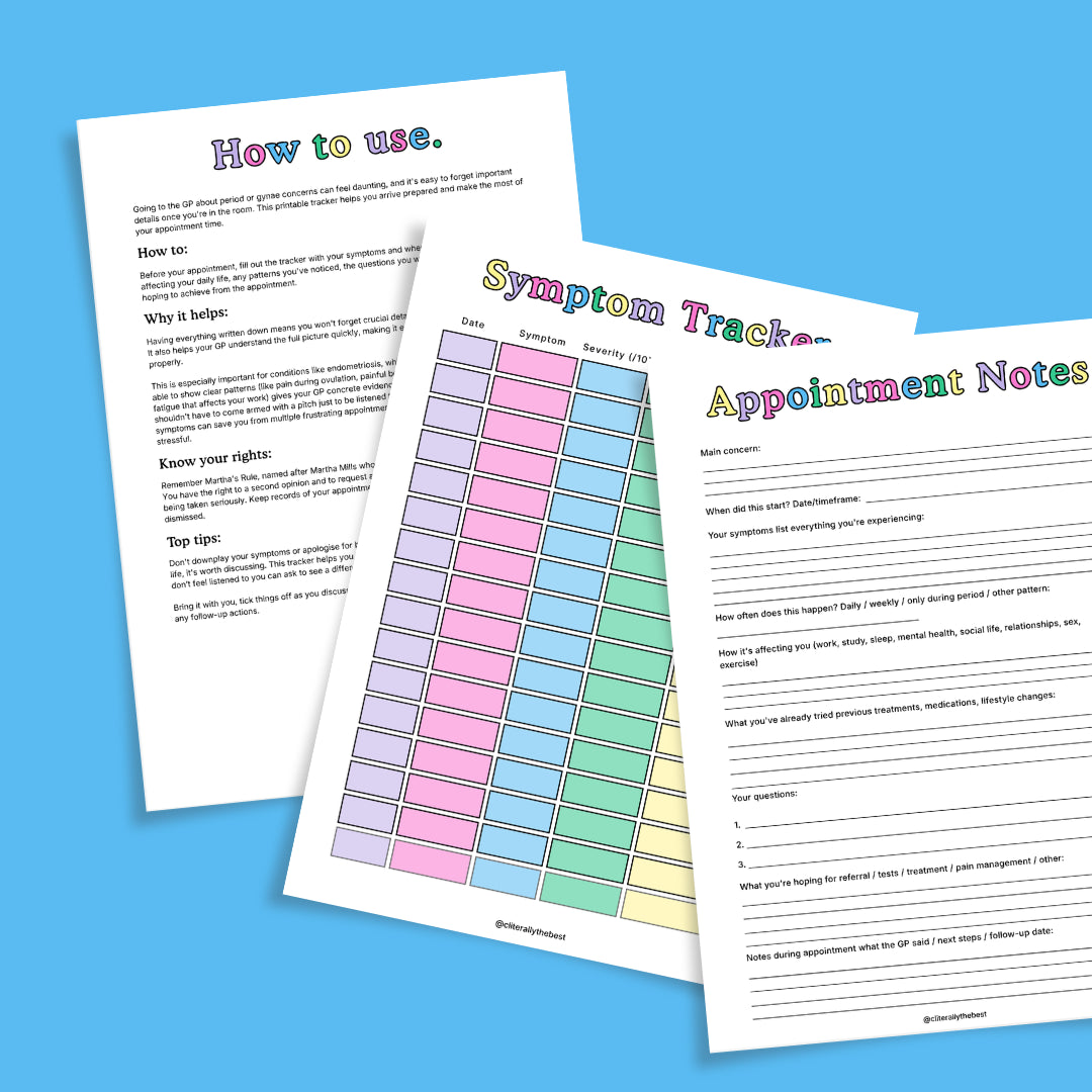 Get Heard Your GP Appointment Planner & Symptom Tracker Cliterally The Best